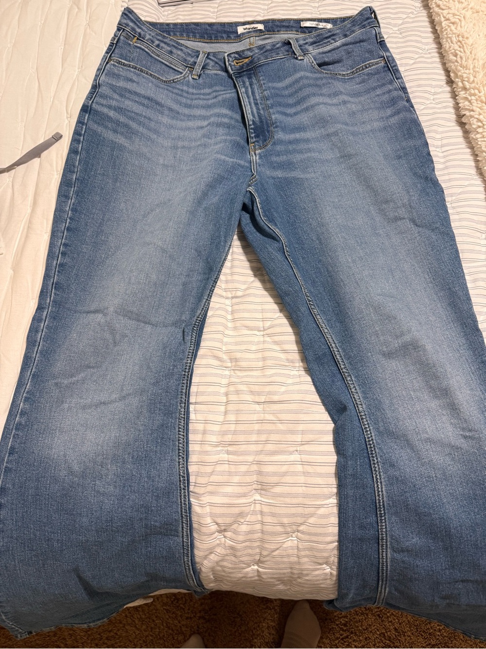 Wrangler Light Blue Wide Leg Jeans